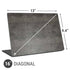 Dark Iron Grey Concrete Universal Laptop 16in (13 x 9.4in) Skin